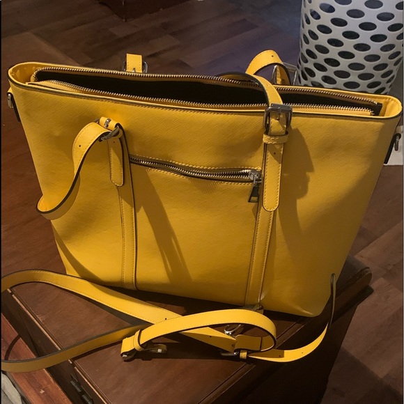 Handbags - Stylish Yellow Laptop Bag